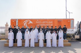 ولي عهد الشارقة يدشن عربة النقل التلفزيوني الخارجي التابعة لهيئة الشارقة للإذاعة والتلفزيون