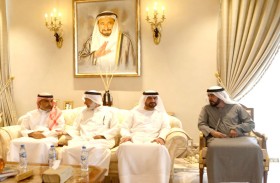 عبدالله بن سالم القاسمي يعزي في وفاة نصار محمد بن نصار الشمري