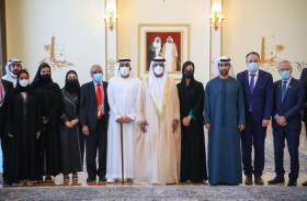 حاكم رأس الخيمة يستقبل ريم الهاشمي وعددا من المفوضين العامين لأجنحة الدول المشاركة في إكسبو 2020 دبي