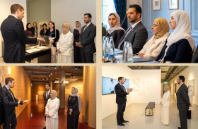 جواهر القاسمي وسلطان بن أحمد القاسمي يلتقيان في جنيف فريق إدارة اللجنة الدولية للصليب الأحمر