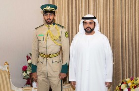 محمد الشرقي يستقبل عبدالله الحفيتي بمناسبة تخرجه من أكاديمية شرطة دبي  
