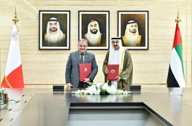 صقر غباش ورئيس مجلس النواب المالطي يبحثان التعاون البرلماني