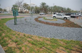 بلدية مدينة أبوظبي تجمّل المناطق المحيطة بمقر مركز شرطة الخالدية