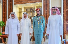 حاكم عجمان يستقبل الفائز بوسام رئيس مجلس الوزراء للشباب 2024