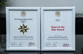 طرق دبي تتوج بلقب أفضل فريق في جوائز مجلس السلامة البريطاني الدولية 2021