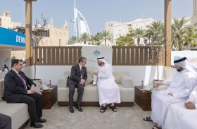 حمدان بن محمد يلتقي رئيس حكومة إقليم كردستان العراق ضمن أعمال قمة الحكومات 2026