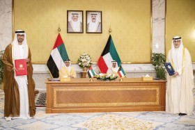 الإمارات والكويت توقعان عددا من الاتفاقيات ومذكرات التفاهم لتعزيز التعاون بين البلدين 