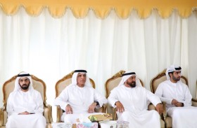 حاكم رأس الخيمة يقدم واجب العزاء بوفاة حارب محمد الشامسي