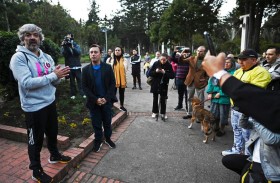 متظاهرون يحاولون اقتحام الكونغرس في كولومبيا 