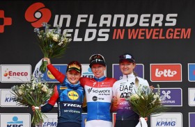 «الإمارات لدراجات السيدات» ثالثاً في سباق «إن فلاندرز فيلدز» ببلجيكا