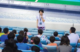 الأسطورة اليابانية ري كانيتو تبدأ مشوار إعداد أبطال السباحة الأولمبيين من دبي 