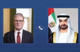 رئيس الدولة يبحث مع رئيس الوزراء البريطاني  هاتفيا تداعيات التطورات على أمن المنطقة واستقرارها