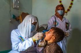 حملة الإمارات للتطعيم تقدم 583 مليون جرعة تطعيم لأطفال باكستان ضد شلل الأطفال