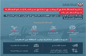 دائرة الطاقة في أبوظبي تطلق سياسة إنتاج الطاقة من النفايات 