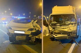 شرطة دبي تحذر من خطورة الوقوف وسط الطريق