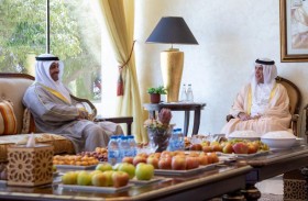 حاكم رأس الخيمة يستقبل القنصل العام الكويتي