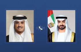 رئيس الدولة وأمير قطر يبحثان خلال اتصال هاتفي العلاقات الأخوية والتطورات الإقليمية
