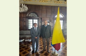 وزير العلاقات الخارجية في كولومبيا يستقبل سفير الدولة بمناسبة انتهاء مهام عمله