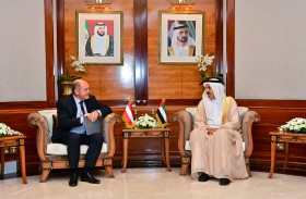 صقر غباش يبحث تعزيز العلاقات الثنائية مع رئيس المجلس الوطني النمساوي 