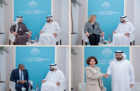 ولي عهد الفجيرة يلتقي عددا من القادة الدوليين على هامش «قمة الحكومات»