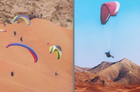 أكثر من 40 طيارا محليا وعالميا يستعرضون  مهاراتهم بجبل «الفايا» اليوم 