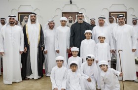 خالد بن محمد بن زايد يحضر حفل استقبال بمناسبة زفاف منصور إبراهيم ناصر العلوي