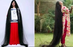  شعر هندية يُدخلها غينيس بطول 2.71 متر