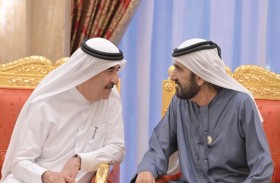 محمد بن راشد يستقبل سعود المعلّا ويتبادلان التهاني بمناسبة شهر رمضان المبارك