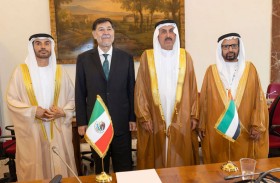 صقر غباش يبحث تعزيز العلاقات البرلمانية مع رئيس مجلس الشيوخ المكسيكي