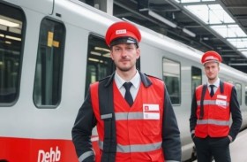 تعض موظف سكة حديد للحاق بقطار 