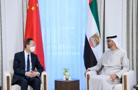 رئيس الدولة يبحث مع المبعوث الخاص للرئيس الصيني علاقات الصداقة وعدداً من القضايا والملفات الإقليمية والدولية 