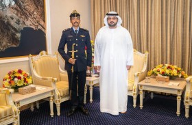 ولي عهد الفجيرة يستقبل ضابطا حاصلا على سيف الشرف والمدير التنفيذي لكليات التقنية العليا