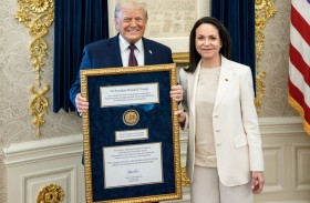 ترامب يشيد بـ «اللفتة الرائعة» لماتشادو بمنحه نوبل للسلام