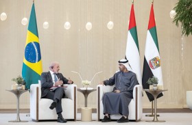 رئيس الدولة والرئيس البرازيلي يؤكدان أهمية دعم السلام والاستقرار في الشرق الأوسط والعالم