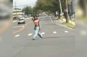 لحظة خاطفة.. اصطياد مجرم بسيارة شرطة