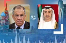 عبدالله بن زايد ولافروف يبحثان علاقات الصداقة والشراكة الاستراتيجية والمستجدات الإقليمية والدولية