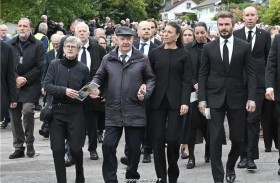 بيكهام يحضر مراسم دفن المدرب السويدي إريكسون 