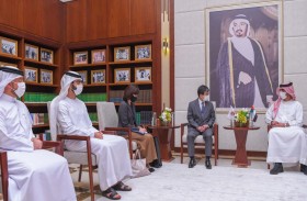 ولي عهد عجمان يستقبل سفير اليابان