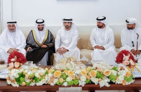 حمدان بن محمد يحضر أفراح البلوشي